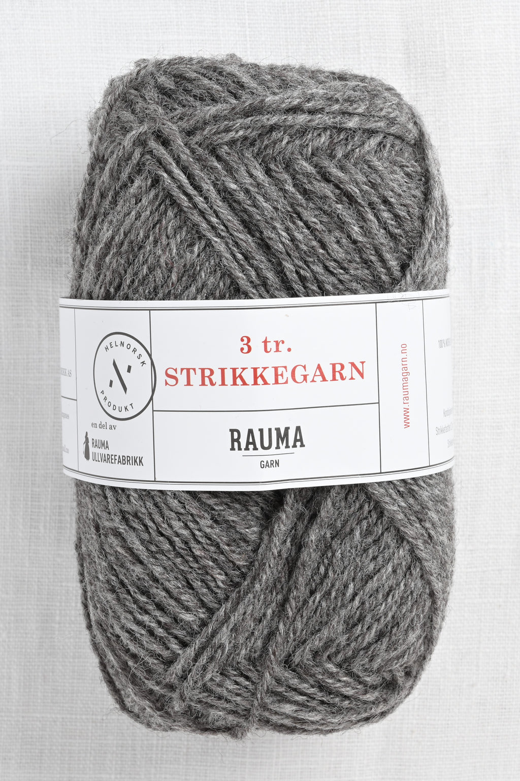 Rauma 3-Ply Strikkegarn 105 Dark Gray Heather