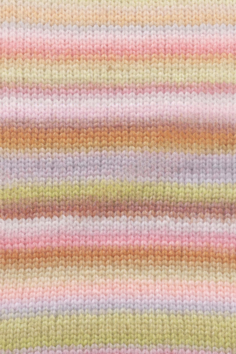 Lang Yarns Cloud 15 Pink Orange Lime swatch