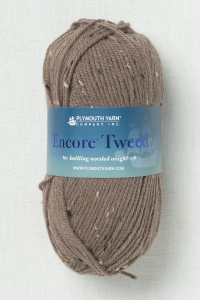 Plymouth Encore Worsted Tweed 1204 Brownstone