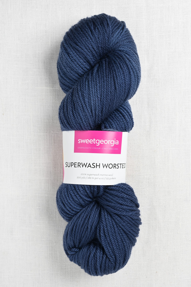 Sweet Georgia Superwash Worsted Marine