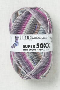 Lang Yarns Super Soxx Silk 464 Tuesday