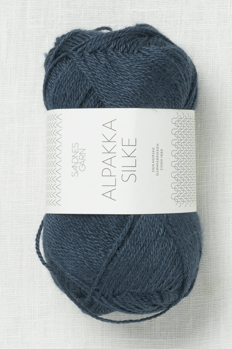 Sandnes Garn Alpakka Silke 6081 Deep Blue