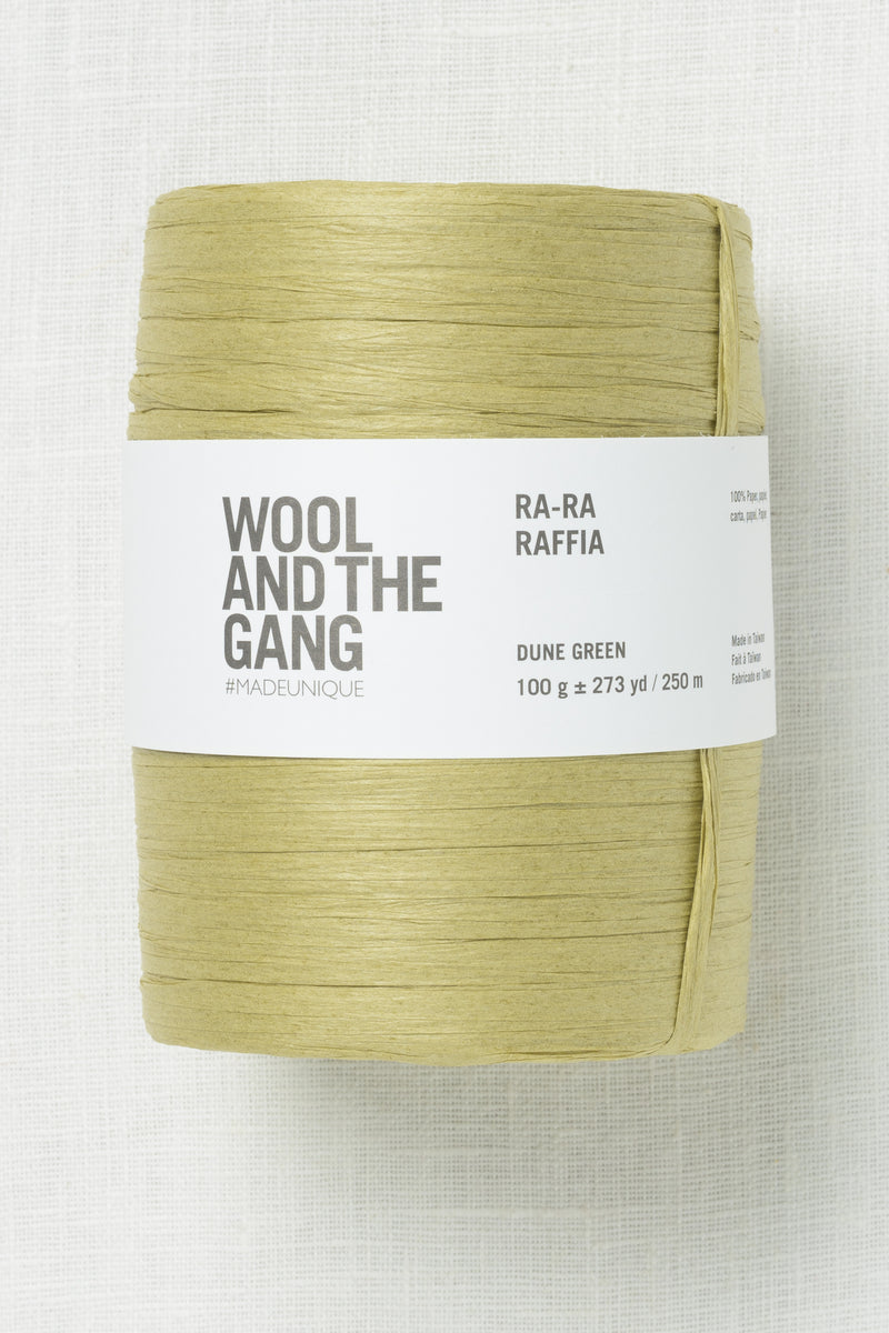 Wool and the Gang Ra-Ra Raffia Dune Green