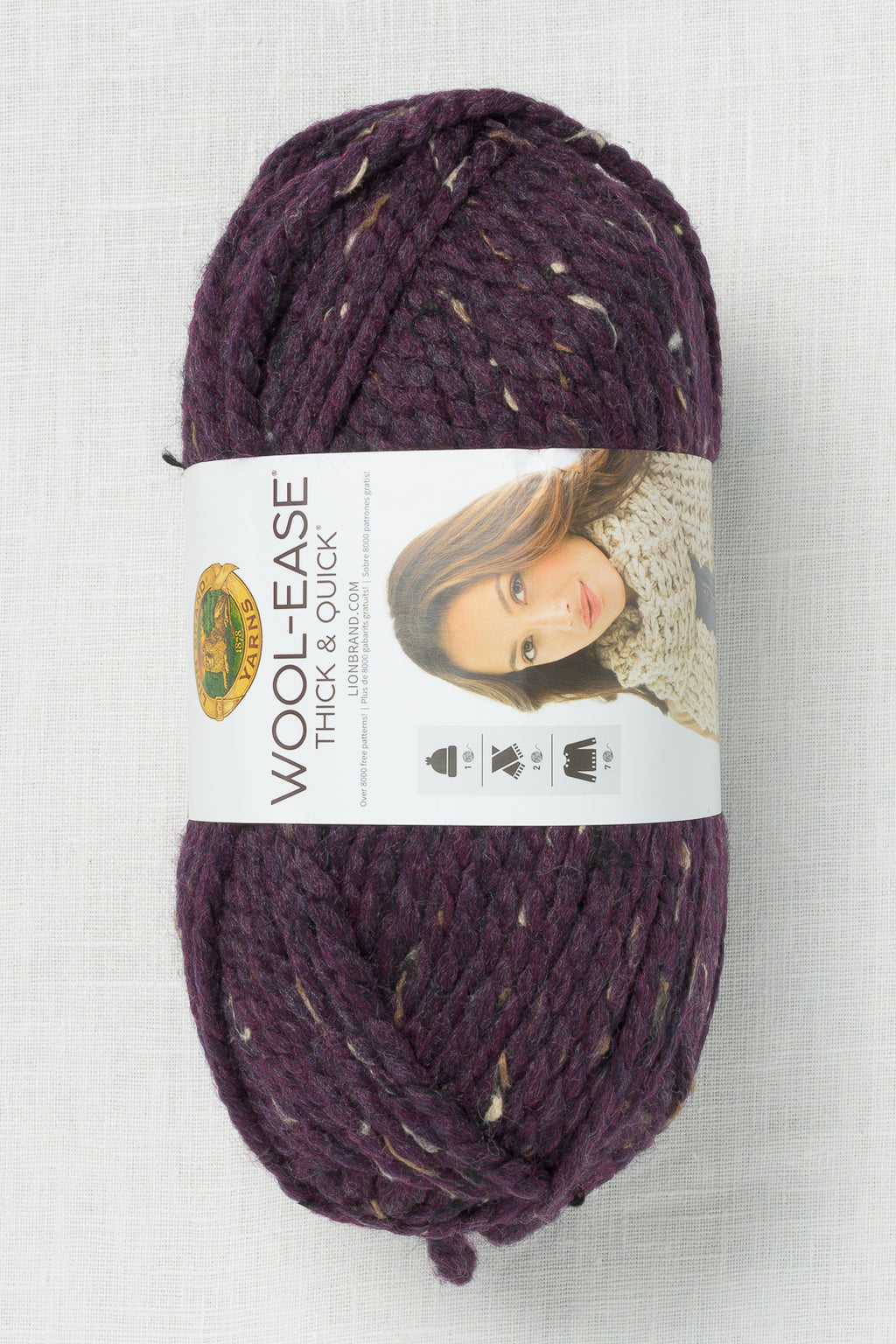 Lion Brand Wool Ease Thick & Quick 144U Raisin (140g)