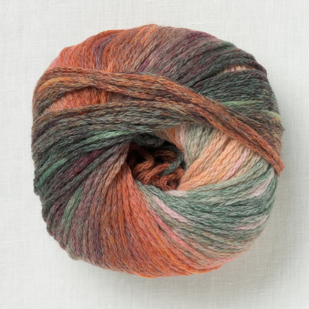 Lang Yarns Magnolia 2 Orange Red Grey