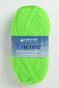 Plymouth Encore Worsted 477 Neon Green