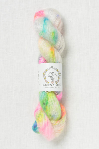 La Bien Aimee Mohair Silk Neon Static