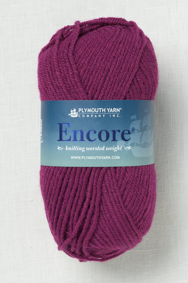 Plymouth Encore Worsted 9860 Wildberry