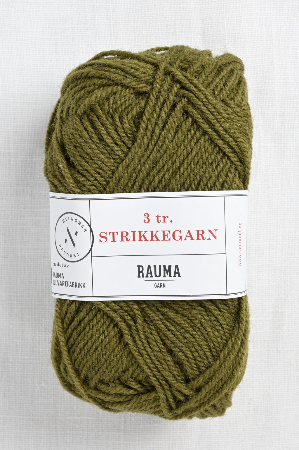 Rauma 3-Ply Strikkegarn 761 Moss Green