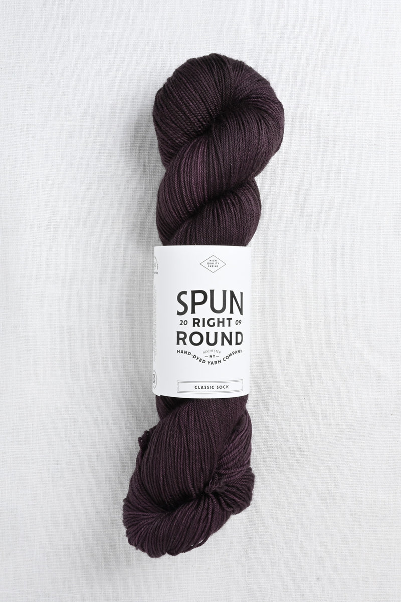 Spun Right Round Mohair Silk Lace Eggplant