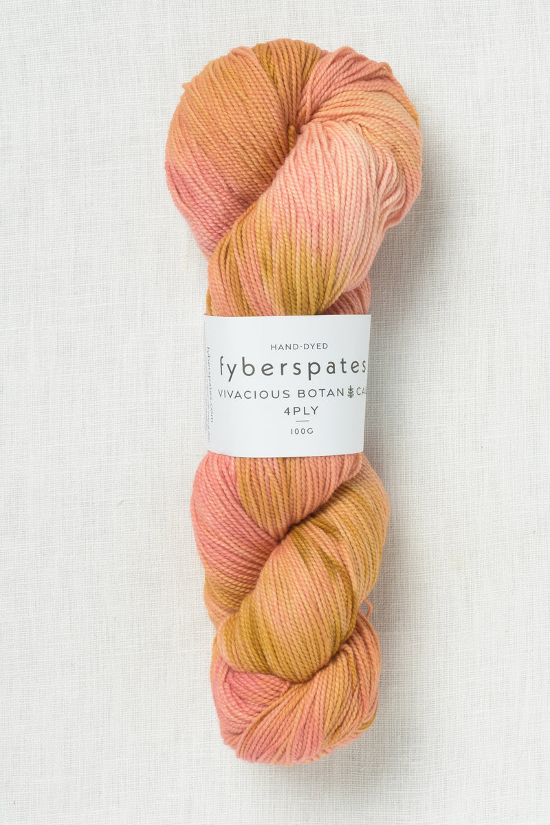 Fyberspates Vivacious Botanical 4 Ply 677 Rhubarb Ginger