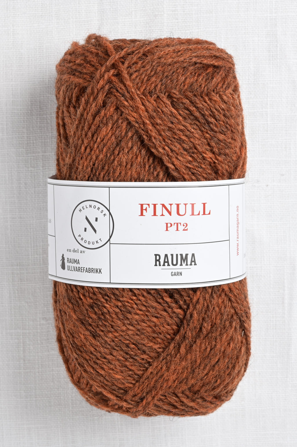 Rauma Finullgarn 4121 Dark Orange Heather