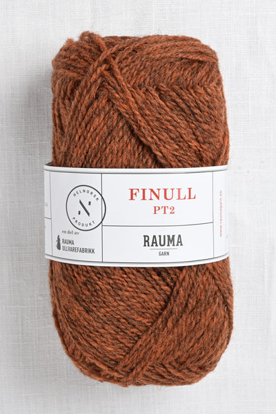 Rauma Finullgarn 4121 Dark Orange Heather