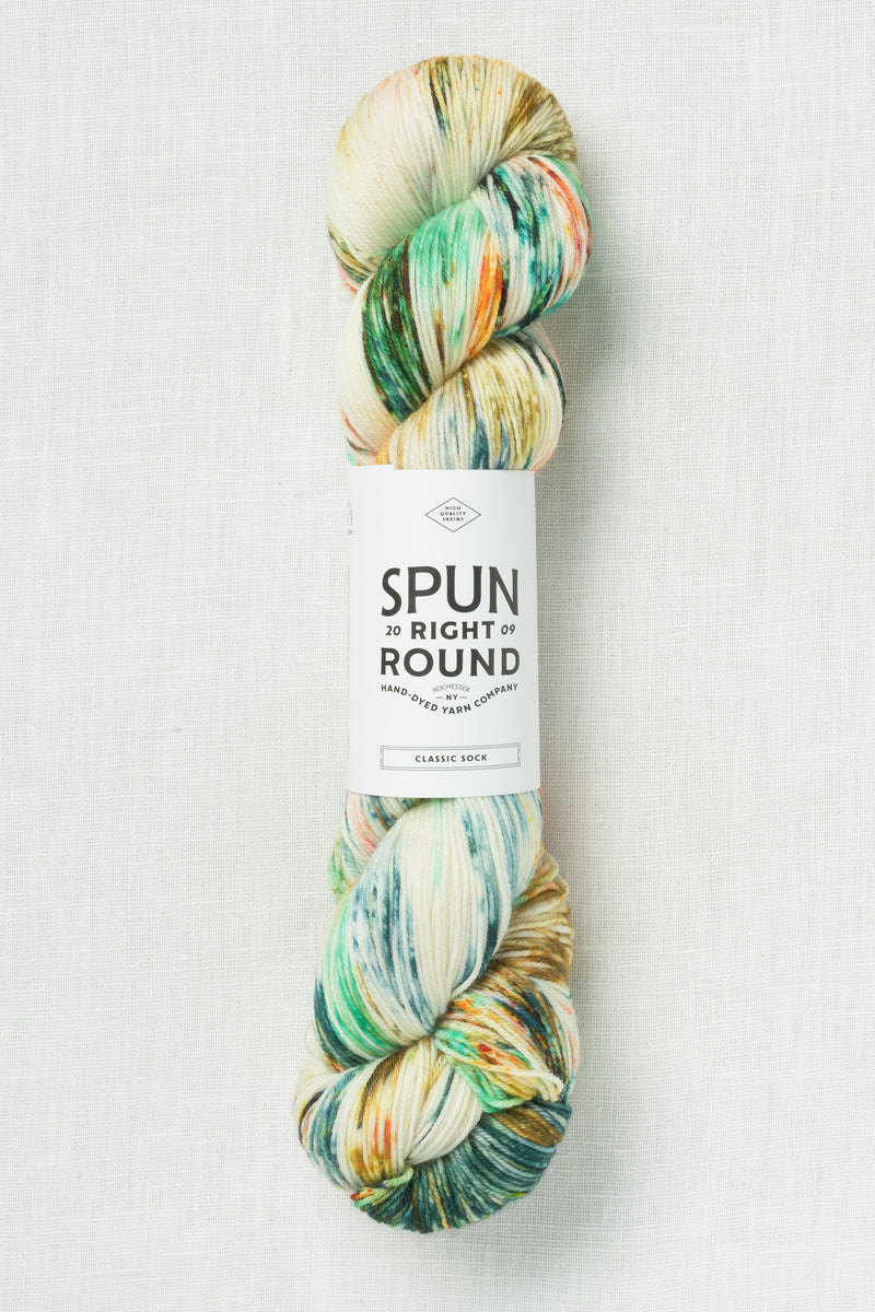 Spun Right Round Mohair Silk Lace Crabby