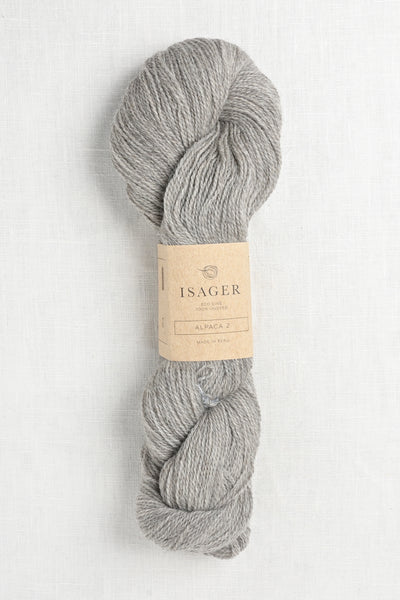 Isager Alpaca 2 E3S Medium Grey Heather Undyed