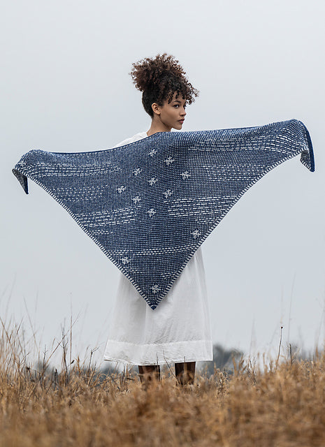 Blue Sky Fibers Festive Night Shawl Kit