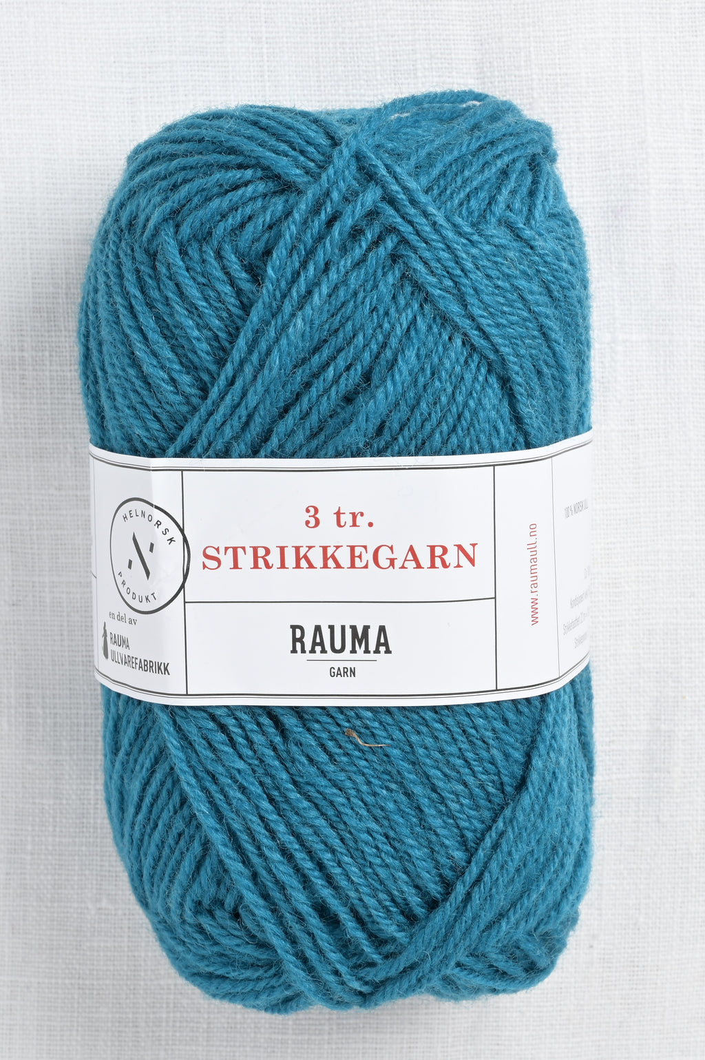 Rauma 3-Ply Strikkegarn 3366 Turquoise