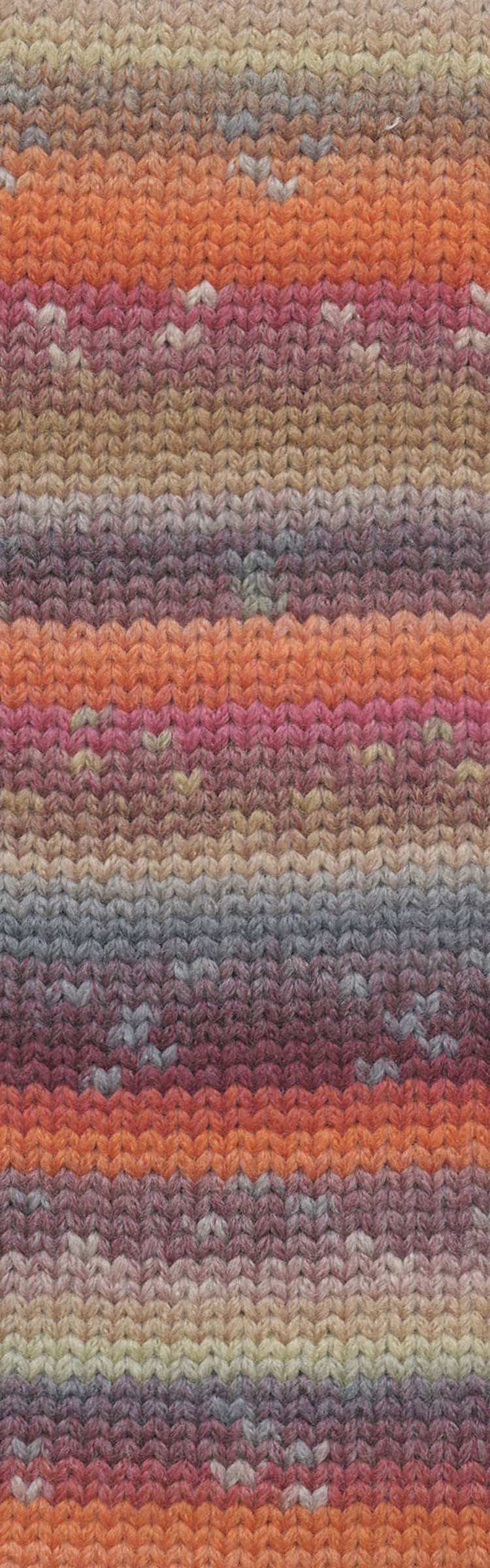 Wooladdicts Mystery 2 Orange Grey Bordeaux swatch