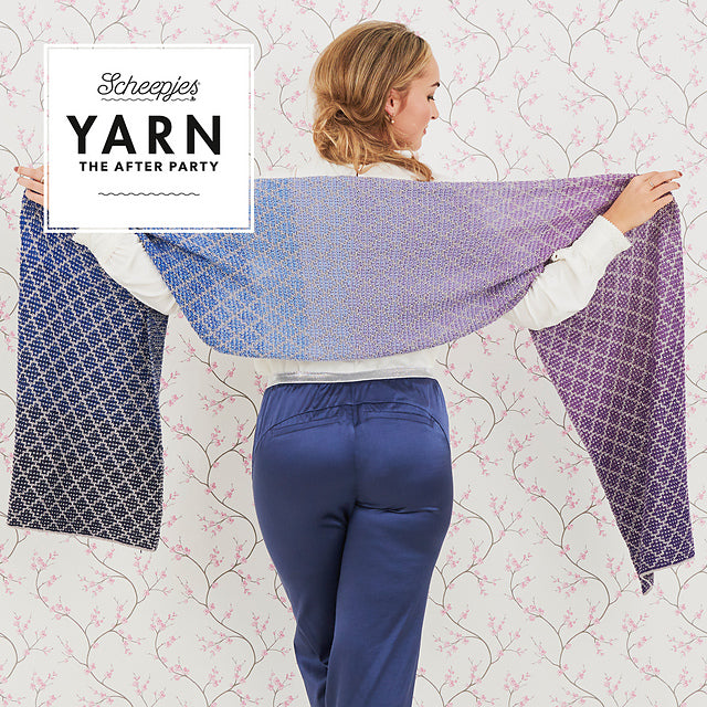 Lavender Trellis Wrap by Margje Enting