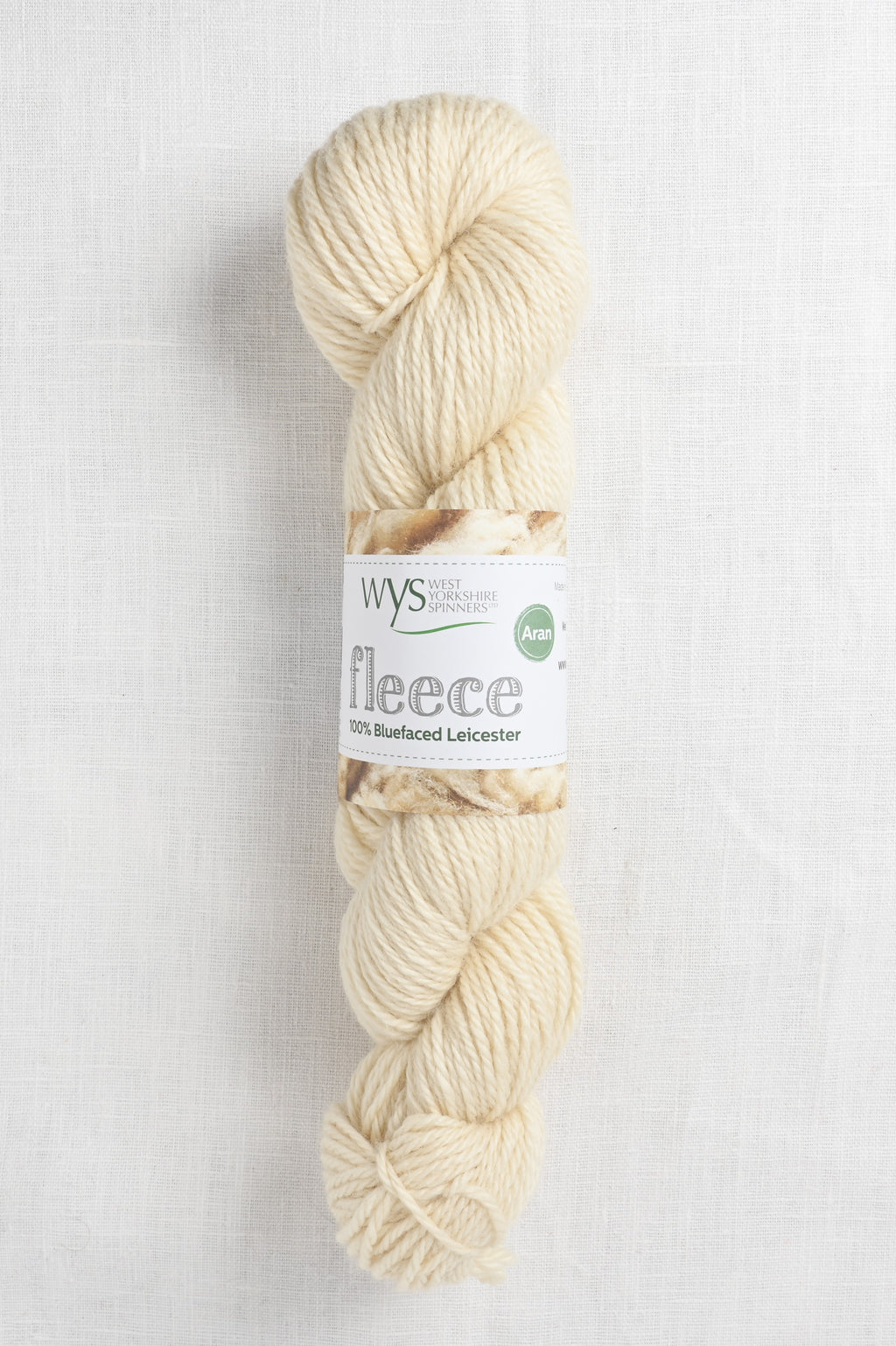 WYS Fleece Bluefaced Leicester Aran 001 Ecru