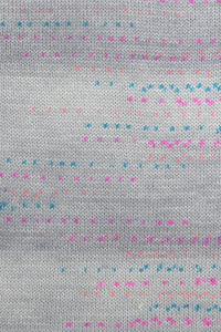 Lang Yarns Merino 200 Bebe Color 356 Pink & Blue Dot swatch