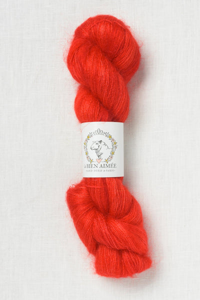 La Bien Aimee Mohair Silk Coquelicot