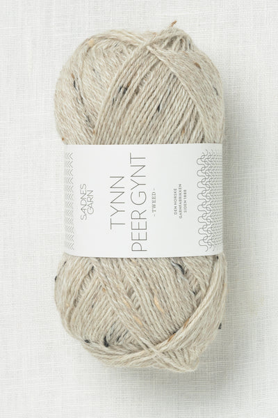 Sandnes Garn Tynn Peer Gynt 2655 Grey Beige Tweed