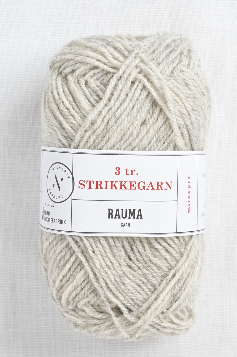 Rauma 3-Ply Strikkegarn 103 Light Gray Heather