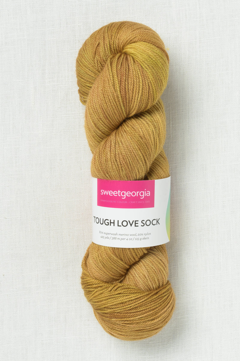 Sweet Georgia Tough Love Sock Honey Gold