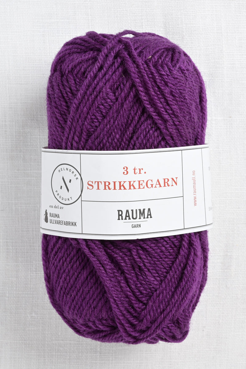 Rauma 3-Ply Strikkegarn 141 Red Violet