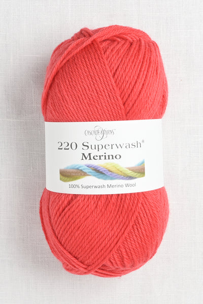 Cascade 220 Superwash Merino 109 Poppy Red