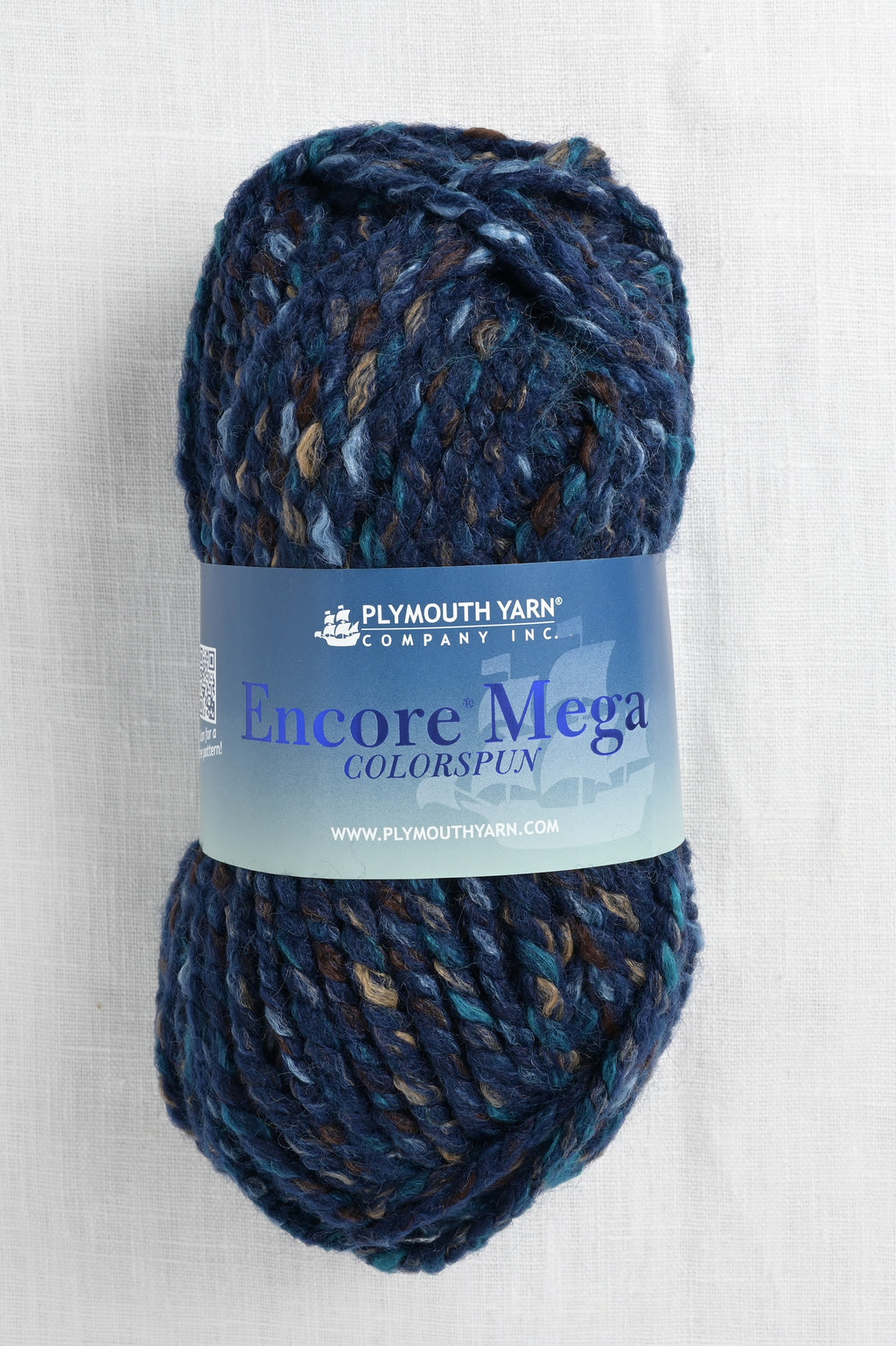 Plymouth Encore Mega Colorspun 7167 Navy Mix