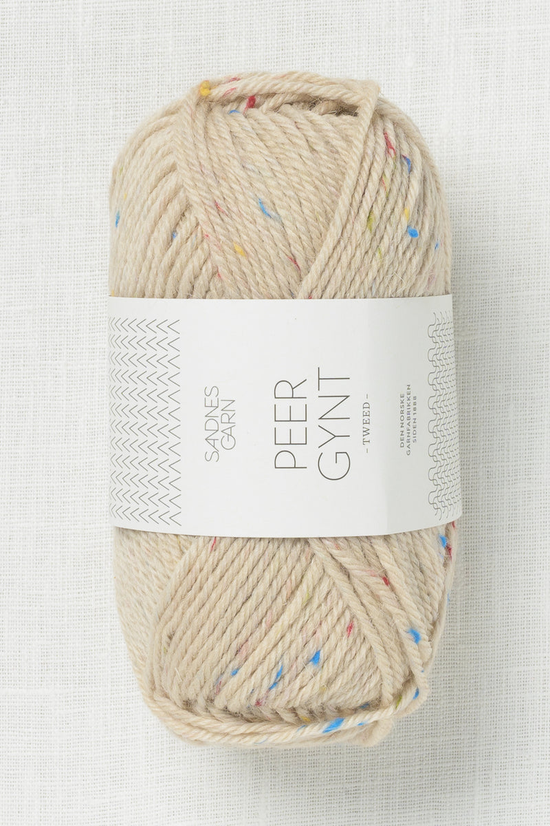 Sandnes Garn Peer Gynt 2720 Marzipan Tutti Frutti Tweed