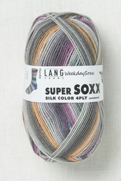 Lang Yarns Super Soxx Silk 466 Thursday