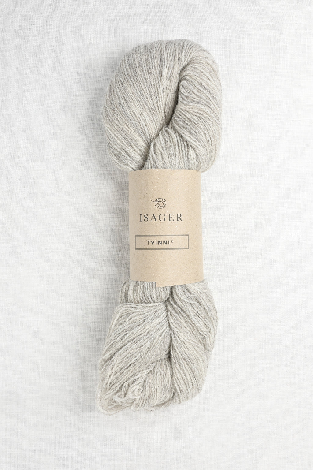 Isager Tvinni 2s Light Grey Heather Undyed 100g