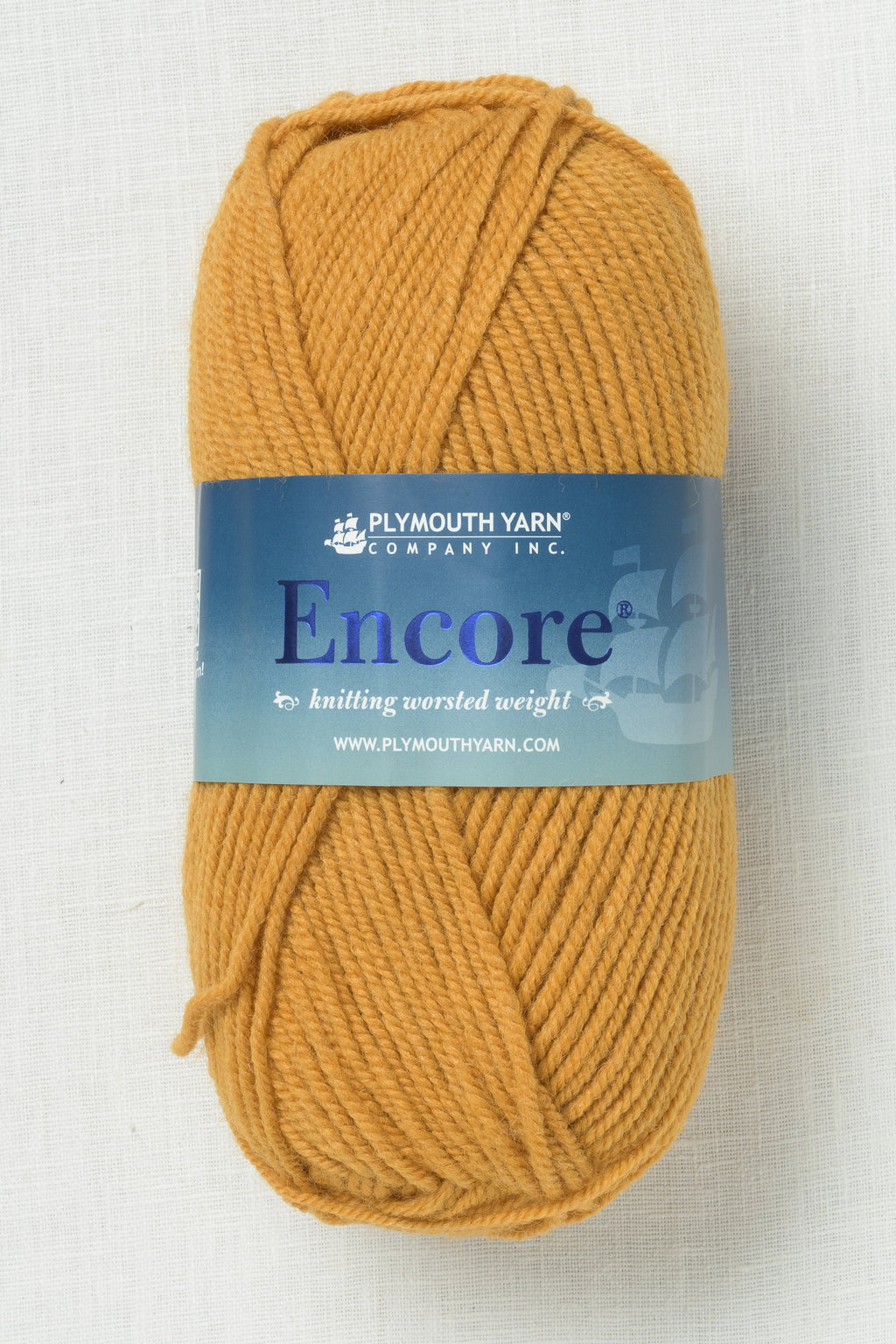 Plymouth Encore Worsted 9862 Sunflower