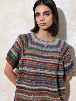 Top down sweater Withney by LANGYARNS SWITZERLAND