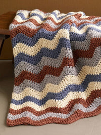 Shaded Ripple / Smoky Mountain Afghan by Lion Brand Yarn