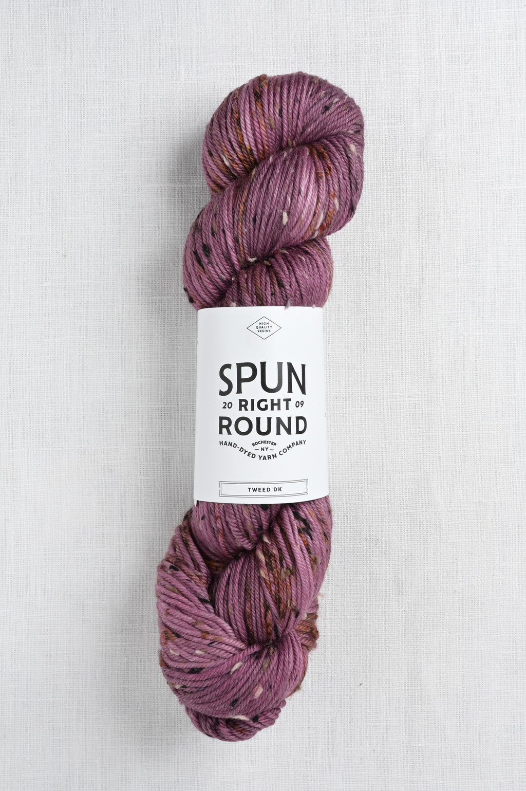 Spun Right Round Tweed DK Plum Drunk