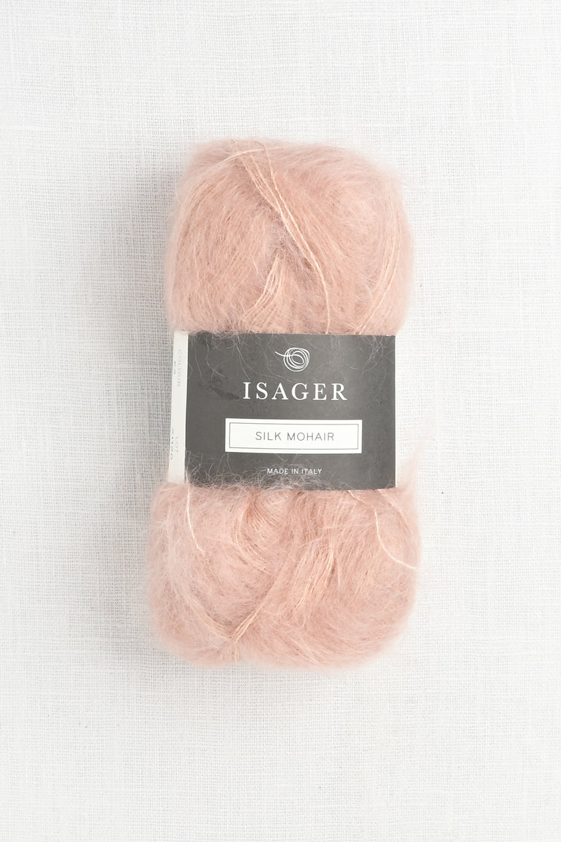 Isager Silk Mohair 62 Deep Rose