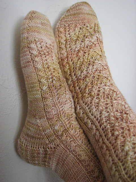 Elves and Elms Socks by Jean Knapp