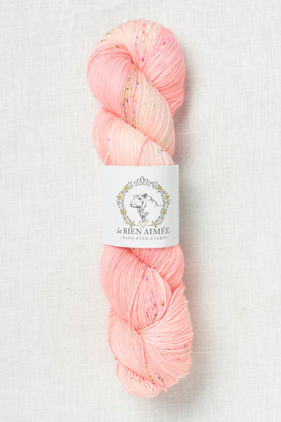 La Bien Aimee Merino Super Sock Peach Pom Pom