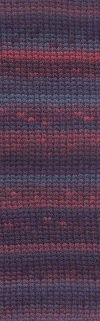 Wooladdicts Mystery 10 Navy Petrol Burgundy swatch