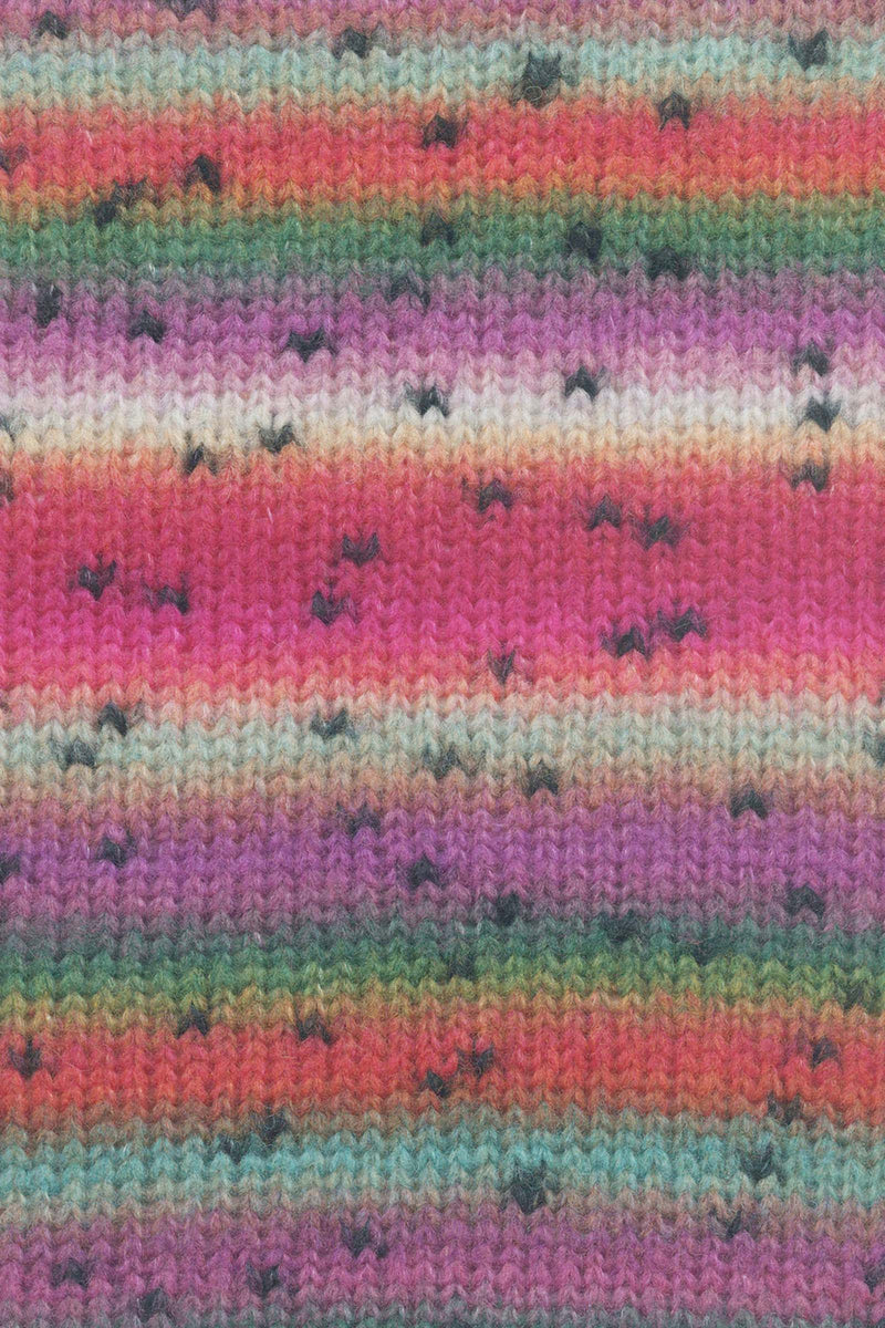 Lang Yarns Cloud Tweed 11 Pink Green Violet swatch