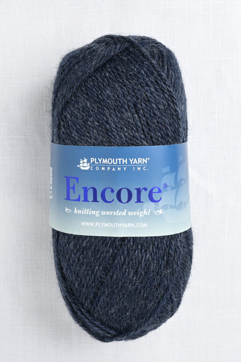 Plymouth Encore Worsted 6005 Midnight Heather