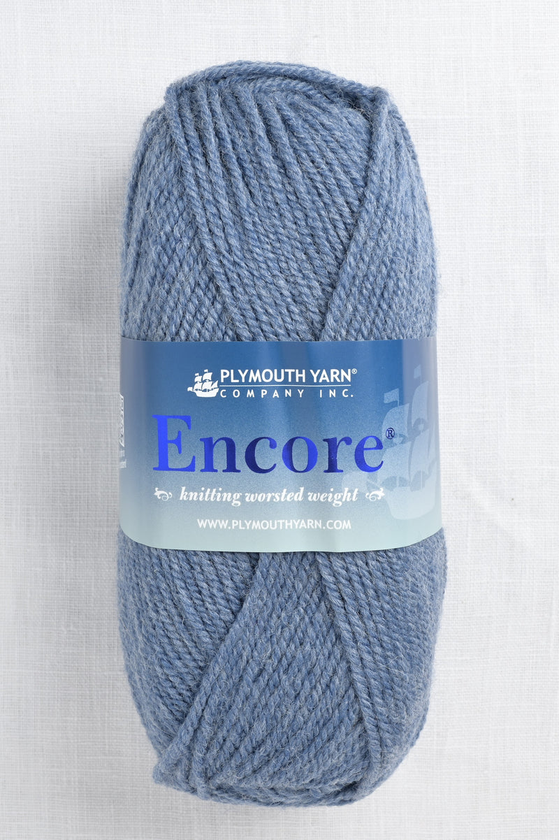 Plymouth Encore Worsted 685 Denim Heather