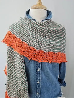 Cape Cod Shawl by Plucky Knitter Design