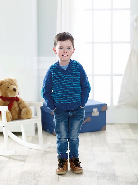 Charming Chap Slipover & Sweater by Jenny Watson