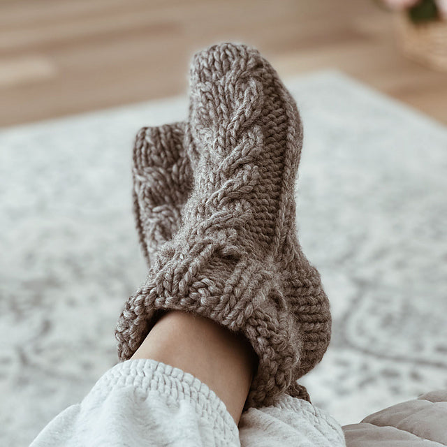 Chunky Comfort Hearth Socks by Julia Disini