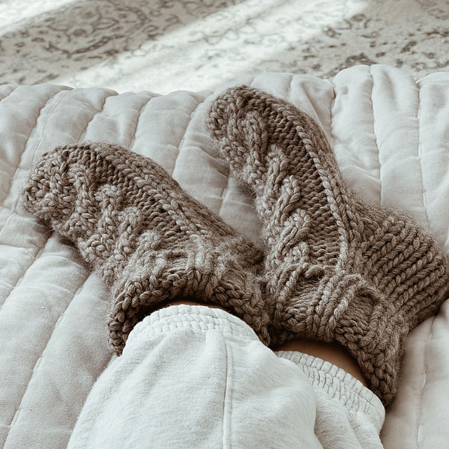 Chunky Comfort Hearth Socks by Julia Disini